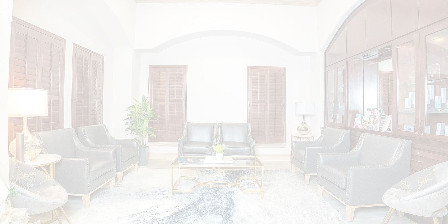 Modern waiting room with elegant furnishings and decor.